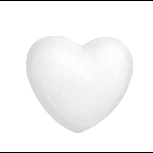Styrofoam heart 12 cm
